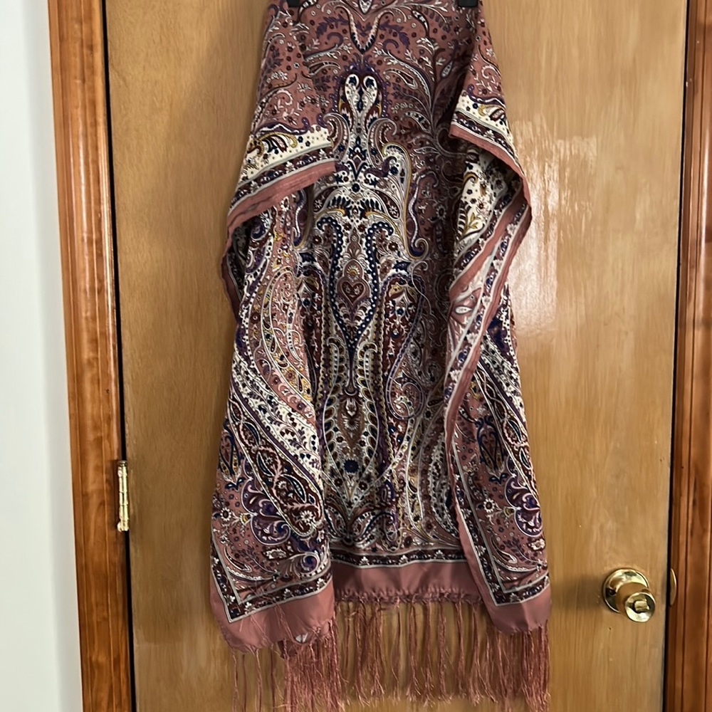 Pink/Purplish Designed Scarf/Shawl